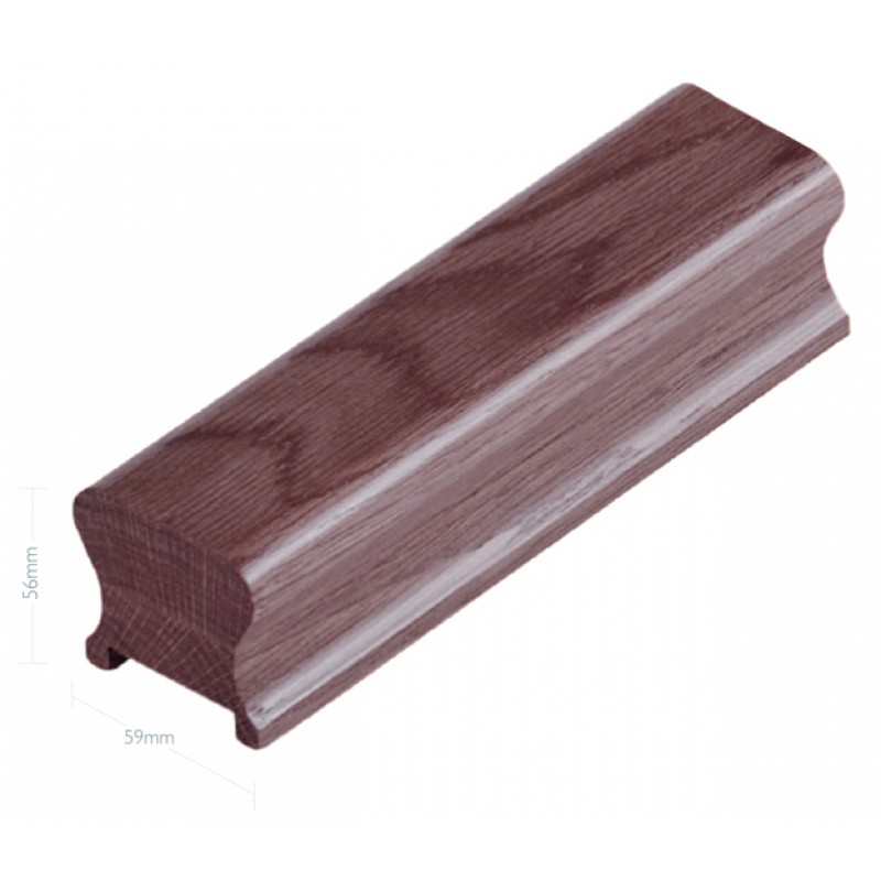 American black walnut Contemporary Handrail - 41mm groove including infill - 2400mm