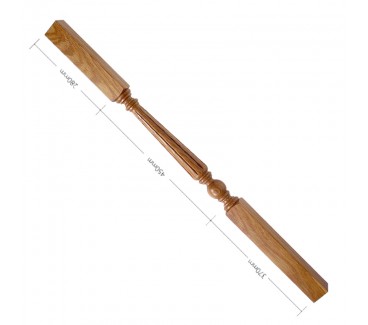 Oak Craftsmans Choice Trentham Flute Turned Spindle - 1100mm