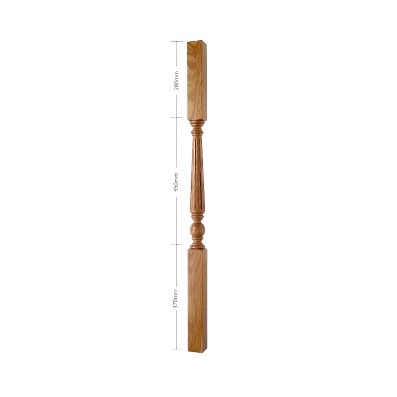 Oak Craftsmans Choice Trentham Flute Turned Spindle - 1100mm
