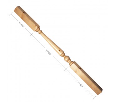 Pine Craftsmans Choice Trentham Turned Spindle - 1100mm
