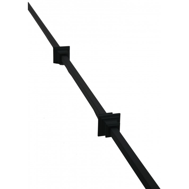 Metal Black Double Knuckle Baluster 1100mm x 12.7mm x 12.7mm
