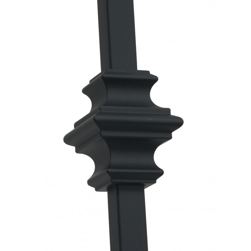Metal Black Single Knuckle Baluster 1100mm x 12.7mm x 12.7mm