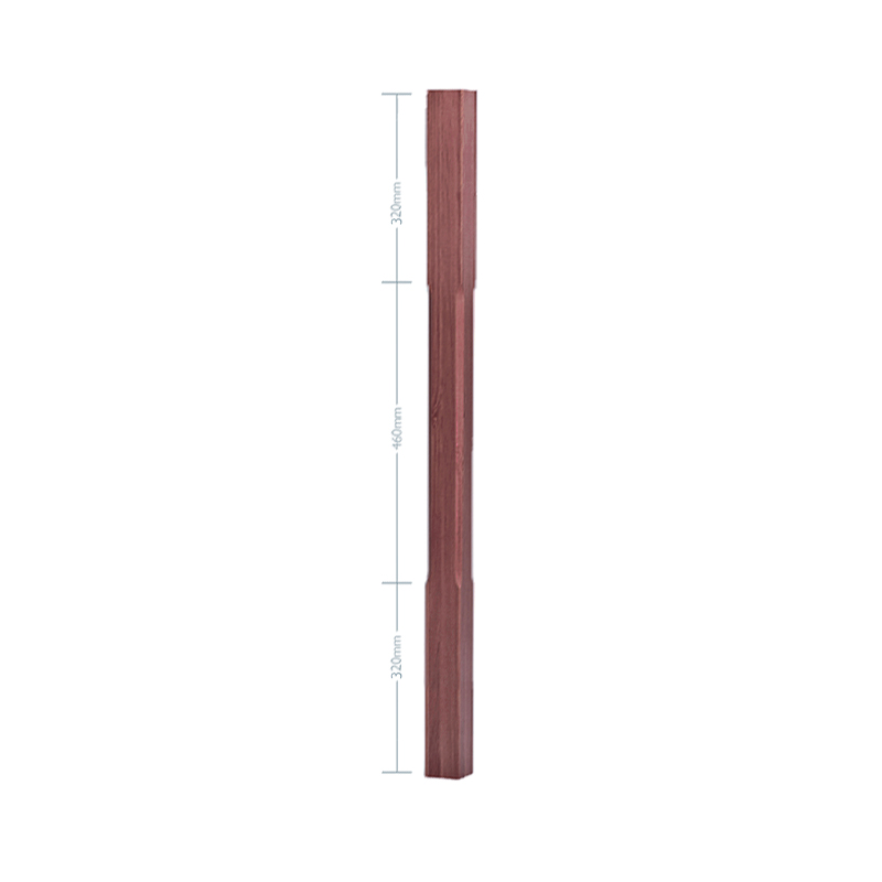 American Black Walnut Stop Chamfer Spindle - 56mm x 1100mm