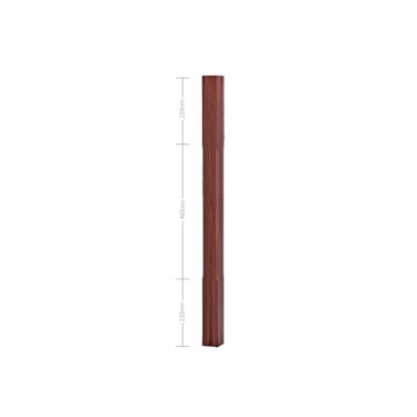 American Black Walnut Stop Chamfer Spindle - 56mm x 900mm