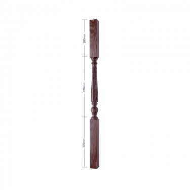 American Black Walnut Craftsmans Choice Trentham Flute Turned Spindle - 1100mm