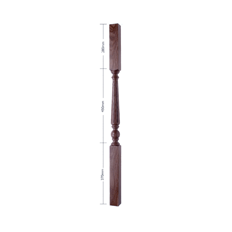 American Black Walnut Craftsmans Choice Trentham Flute Turned Spindle - 1100mm