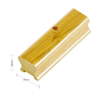 Pine Contemporary Handrail - 41mm groove including infill - 2400mm