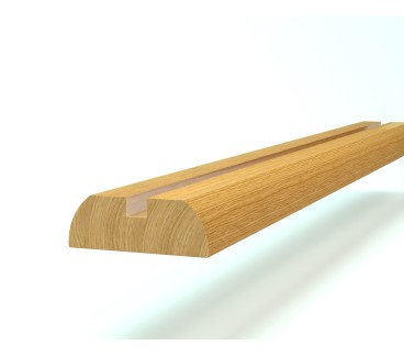 Oak Ikon Baserail 1800mm x 70mm x 25mm - No Groove, 10mm, 32mm and 41mm  Groove - complete with infill - Available in different lengths