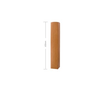 Oak Craftsmans Choice Newel Base 117mm x 117mm - Various Lengths from 650mm - F Spec