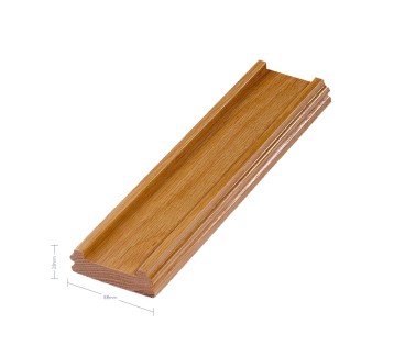 Oak Craftsmans Choice Baserail - 56mm groove including infill - 1800mm