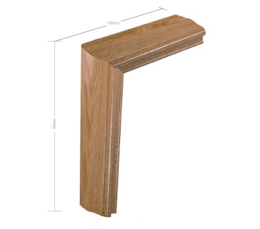 Oak Craftsmans Choice Vertical Mitre - for continuos handrail