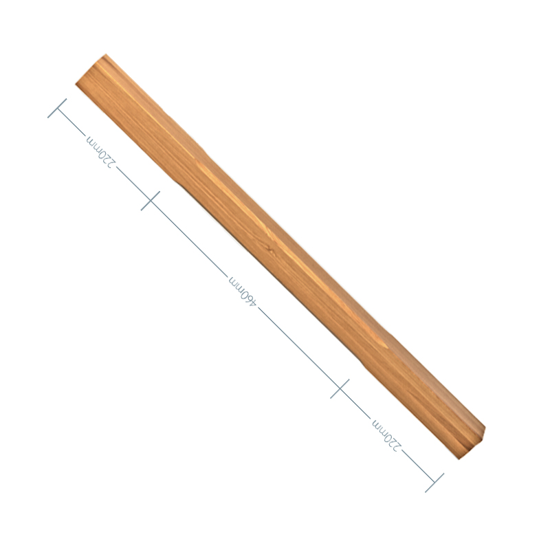 Oak Stop Chamfer Spindle - 56mm x 900mm