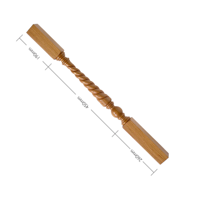 Oak Craftsmans Choice Trentham Twist Spindle 56mm x 56mm. Available in different lengths