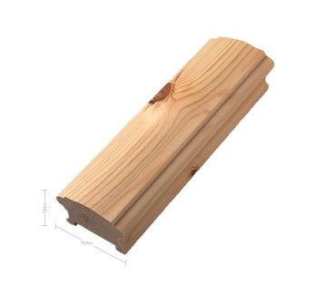 Pine Craftsmans Choice Handrail 1800mm x 92mm x 55mm - 56mm Groove + Infill