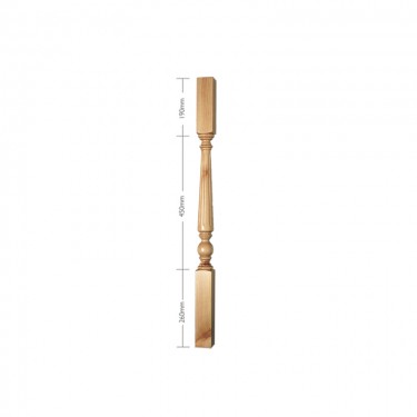 Pine Craftsmans Choice Trentham Flute Turned Spindle - 900mm